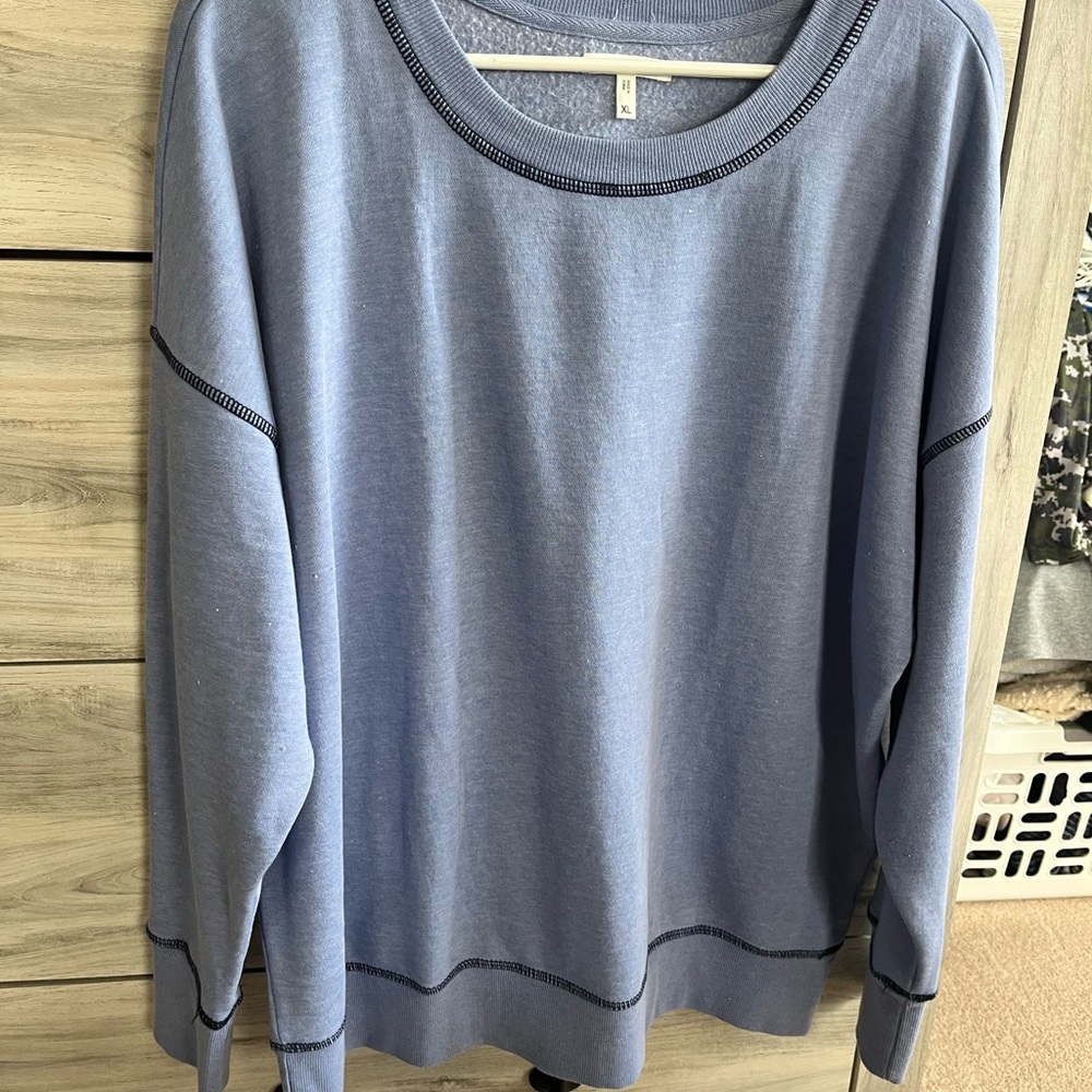 Blue Long Sleeve Sweatshirt
